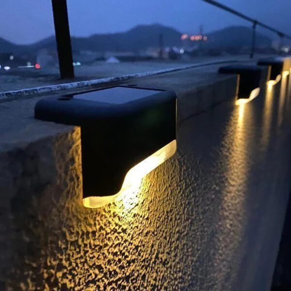 LED Solar Staircase Outdoor Wall Light
